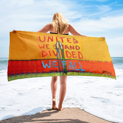 United we stand divided we fall Towel