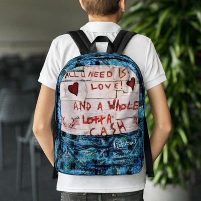 All You need is Love Backpack - DeBilzan Gallery