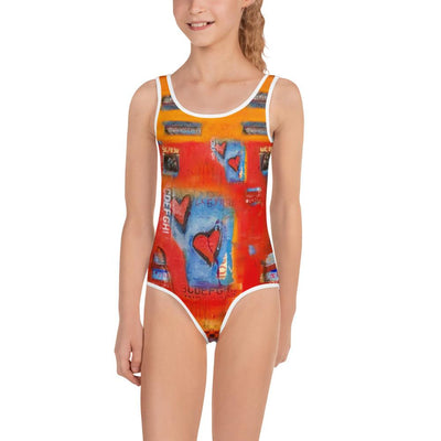 Hearts together Kids Swimsuit