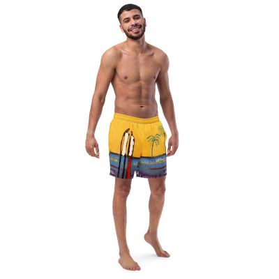 Island times Men's swim trunks