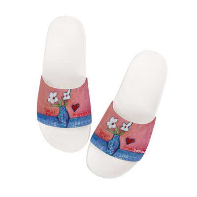 slippers Just for you D30 Slide Sandals - White