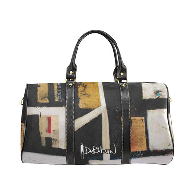 Travel Bags DeBilzan B&W Abstract Travel Bag Small Travel Bag Black (Small) (Model1639)