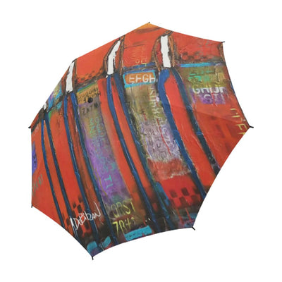 Umbrellas DeBilzan Sunset In The Caribbean Umbrella Semi-Automatic Foldable Umbrella (Model U05)