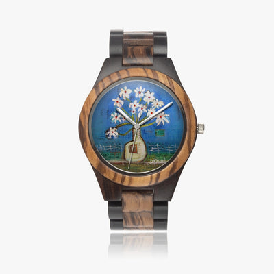 Wooden Quartz Watches Bouquet For You Indian Ebony Wooden Watch
