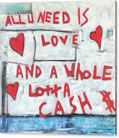 Acrylic Print Love and Cash  - Acrylic Print