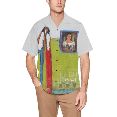 Clothes Frida kohlo Men's All Over Print Hawaiian Shirt With Chest Pocket(ModelT58)