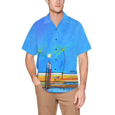 Clothes Some beach somewhere Men's All Over Print Hawaiian Shirt With Chest Pocket(ModelT58)
