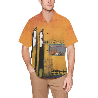 Clothes We.All.Bring.Our.Baggage Men's All Over Print Hawaiian Shirt With Chest Pocket(ModelT58)