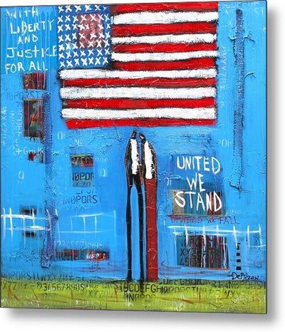 Metal Print Liberty and Justice for All - Metal Print