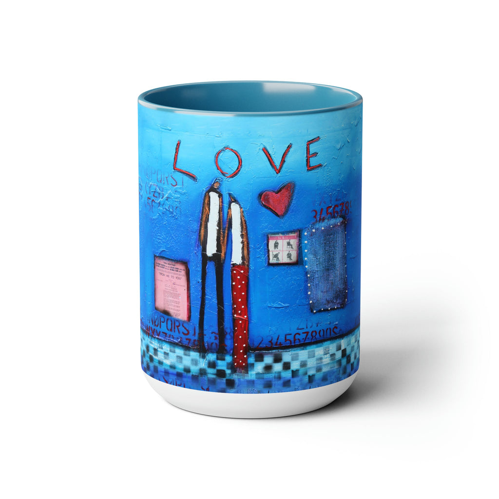 From me to you Two-Tone Coffee Mugs, 15oz – DeBilzan Gallery
