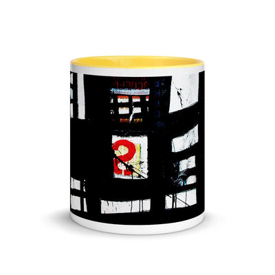 Abstract Mug with Color Inside