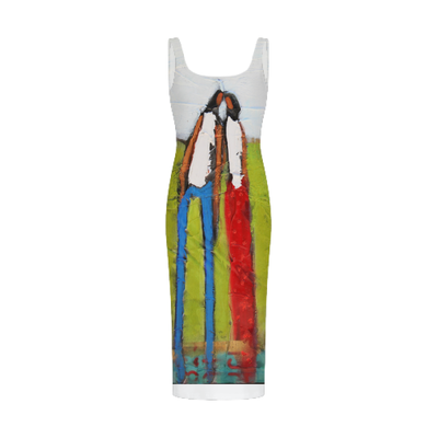 All-Over Print Women's Midi Cami Dress
