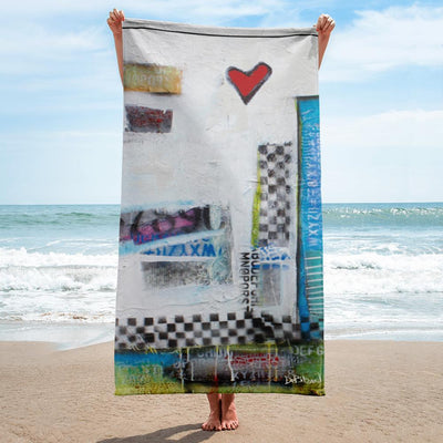 Beach Towel 80's Wall Beach Towel