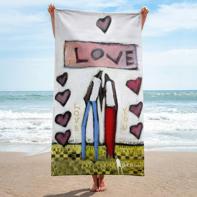 Beach Towel Love You Towel