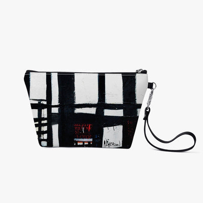 Handbags Abstract Zipper Sling Cosmetic Bag