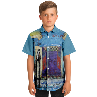 Kids/Youth Short Sleeve Button Down Shirt - AOP Kids/Youth Short Sleeve Button Down Shirt - AOP