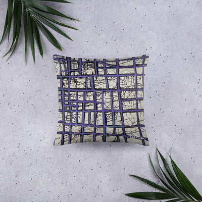 Purple Abstract Pillow