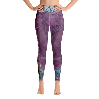 Purple Love Yoga Leggings