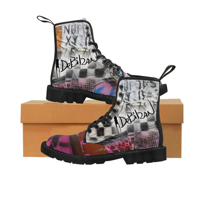 DeBilzan 89 - Winter Lace Up Canvas Women's Boots - DeBilzan Gallery