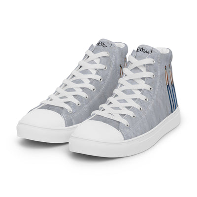 The line up Men’s high top canvas shoes