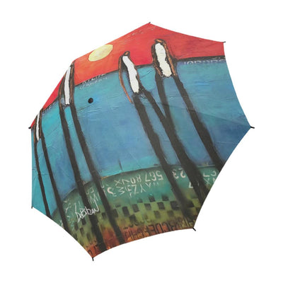 Umbrellas DeBilzan Beach Boys Umbrella Semi-Automatic Foldable Umbrella (Model U05)