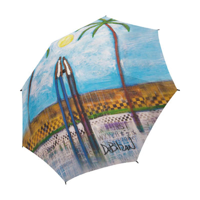 Umbrellas DeBilzan Island Romance Umbrellas Semi-Automatic Foldable Umbrella (Model U05)